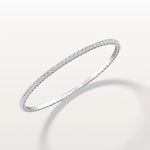 3.35CTW VVS Lab Grown Diamond Full Eternity 7 Inches Flexible Bangle - Bracelets