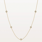 Stunning Lab Grown Diamond Screw Shape Necklace In 14K Solid Gold/Platinum - Necklaces