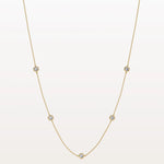 Stunning Lab Grown Diamond Screw Shape Necklace In 14K Solid Gold/Platinum - Necklaces