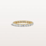 1.9CTW Lab Diamond U Prong Eternity Ring in 14K Solid Gold/Platinum - Rings