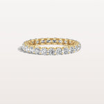 1.9CTW Lab Diamond U Prong Eternity Ring in 14K Solid Gold/Platinum - Rings