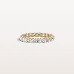 2.3CTW Lab Diamond U Prong Eternity Ring in 14K Solid Gold/Platinum - Rings