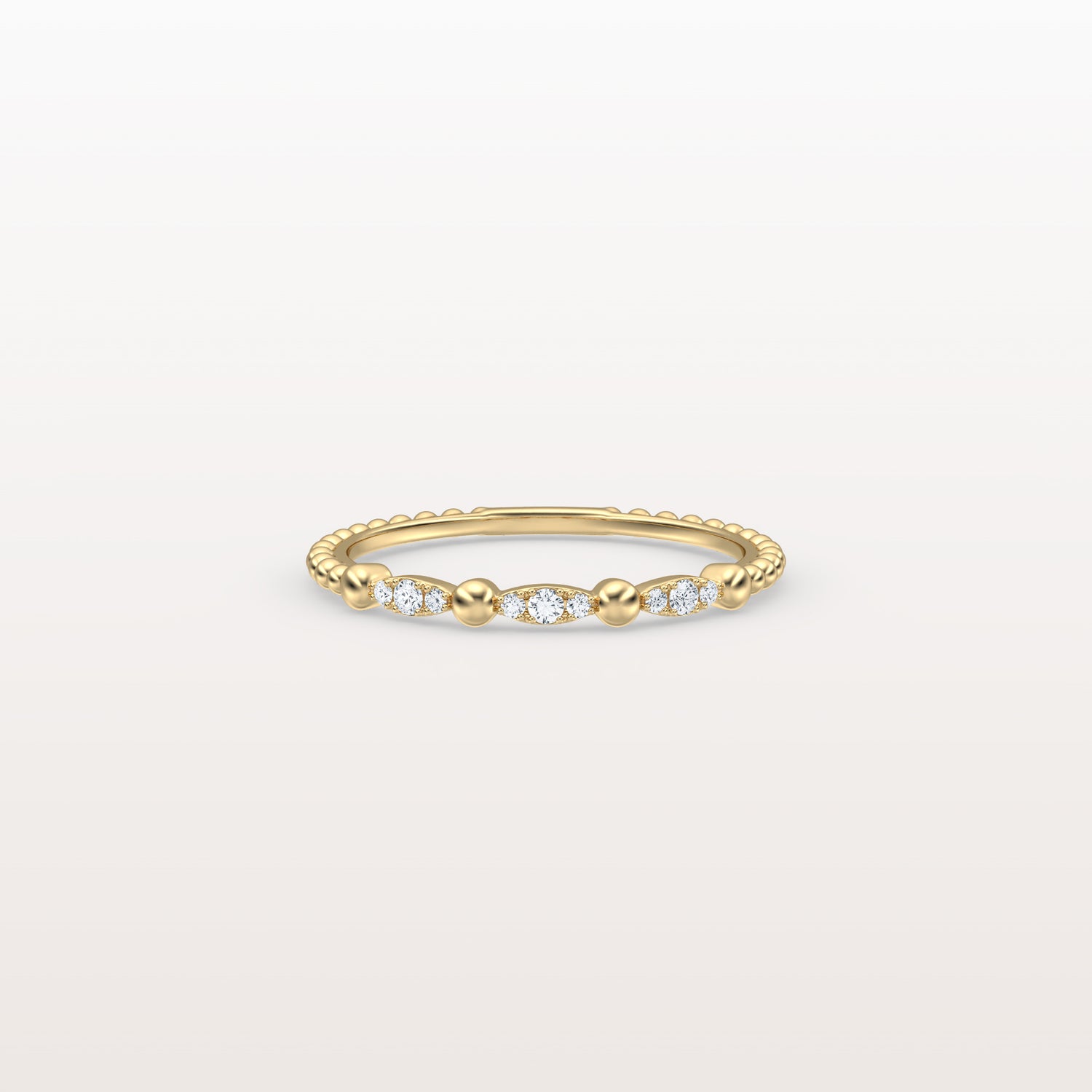 Lab Diamond Milgrain Stackable Anniversary Ring - Rings