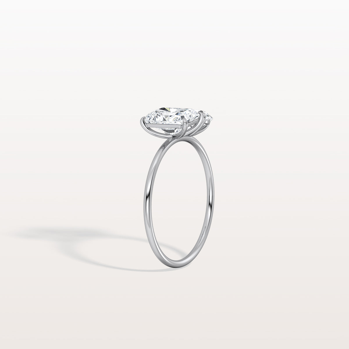 2CTW Lab Grown Diamond Toi Et Moi Engagement Ring In 14K Solid Gold/Platinum - Rings