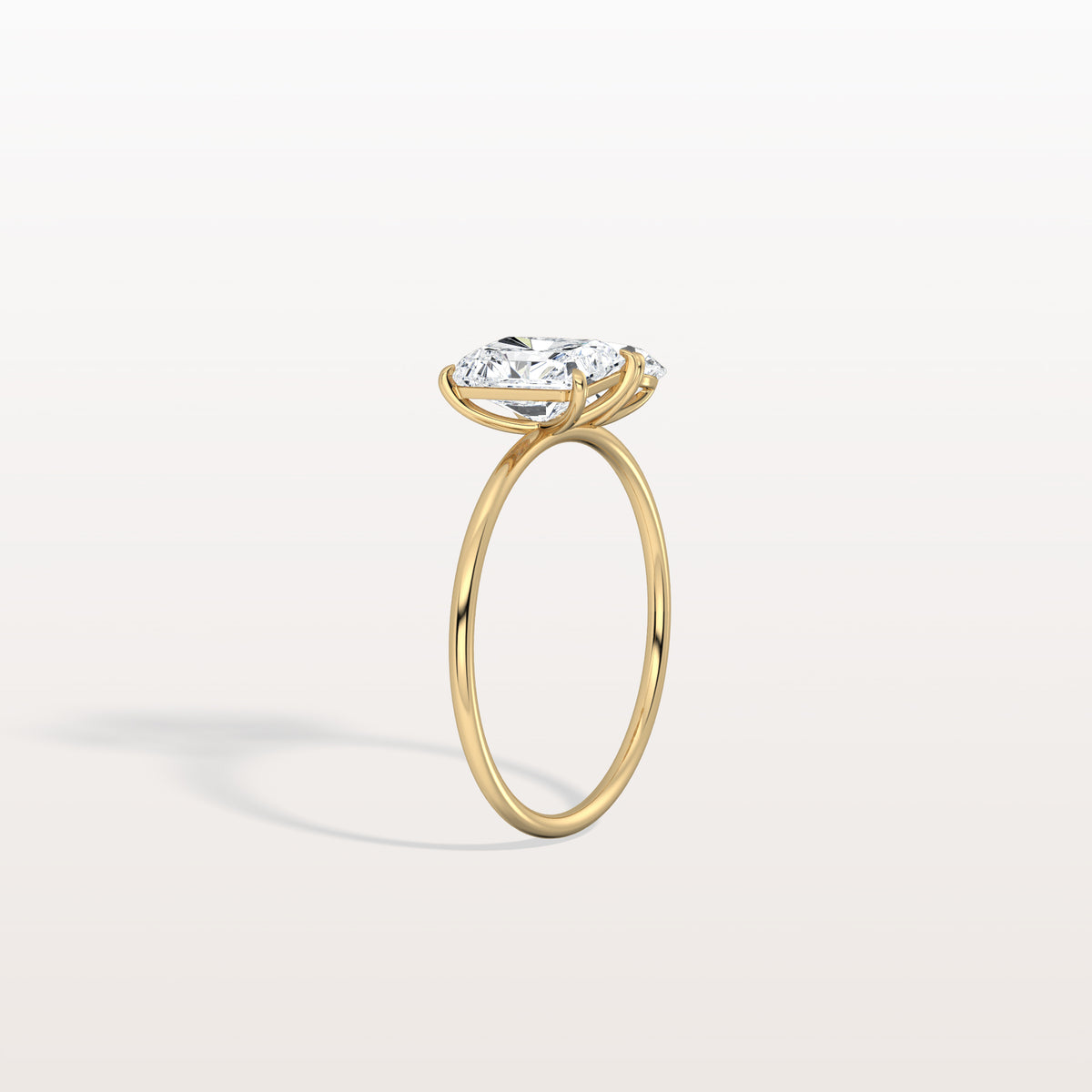 2CTW Lab Grown Diamond Toi Et Moi Engagement Ring In 14K Solid Gold/Platinum - Rings