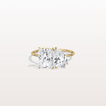 4CTW Lab Grown Diamond Toi Et Moi Engagement Ring In 14K Solid Gold/Platinum - Rings