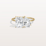 4CTW Lab Grown Diamond Toi Et Moi Engagement Ring In 14K Solid Gold/Platinum - Rings