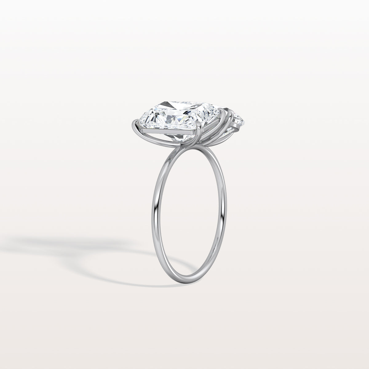 6CTW Lab Grown Diamond Toi Et Moi Engagement Ring In 14K Solid Gold/Platinum - Rings