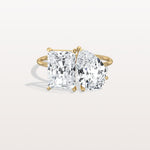 6CTW Lab Grown Diamond Toi Et Moi Engagement Ring In 14K Solid Gold/Platinum - Rings