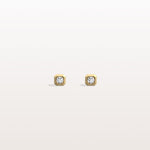 0.22CTW Lab Grown Diamond Octagon Shape Stud Earring - Earrings