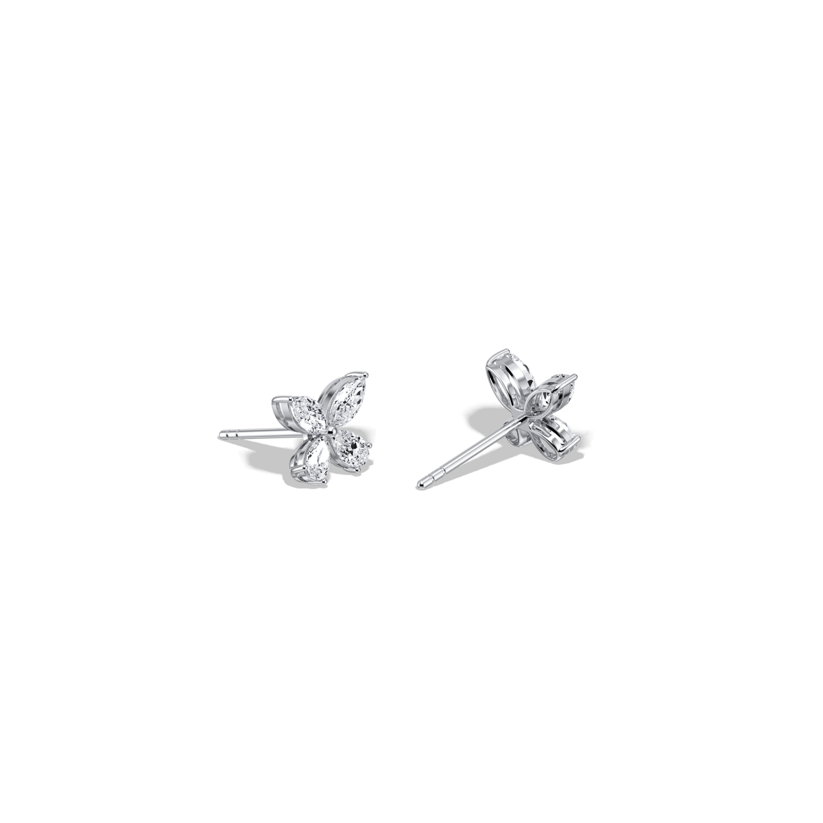 1CTW Lab Grown Diamond Butterfly Stud Earring - Earrings