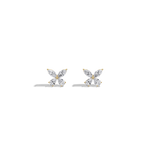 1CTW Lab Grown Diamond Butterfly Stud Earring - Earrings