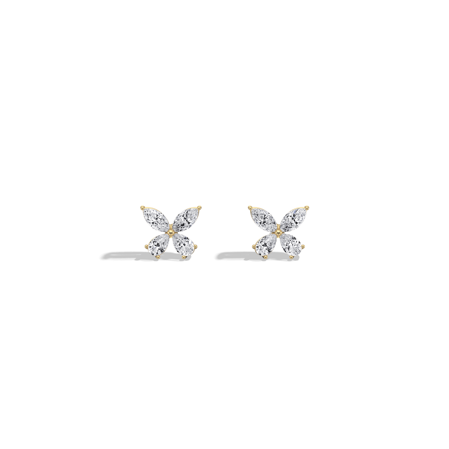 1CTW Lab Grown Diamond Butterfly Stud Earring - Earrings