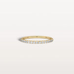 Lab Diamond Half Eternity Band Ring in 14K Gold/Platinum - Rings