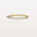 Lab Diamond Half Eternity Band Ring in 14K Gold/Platinum - Rings