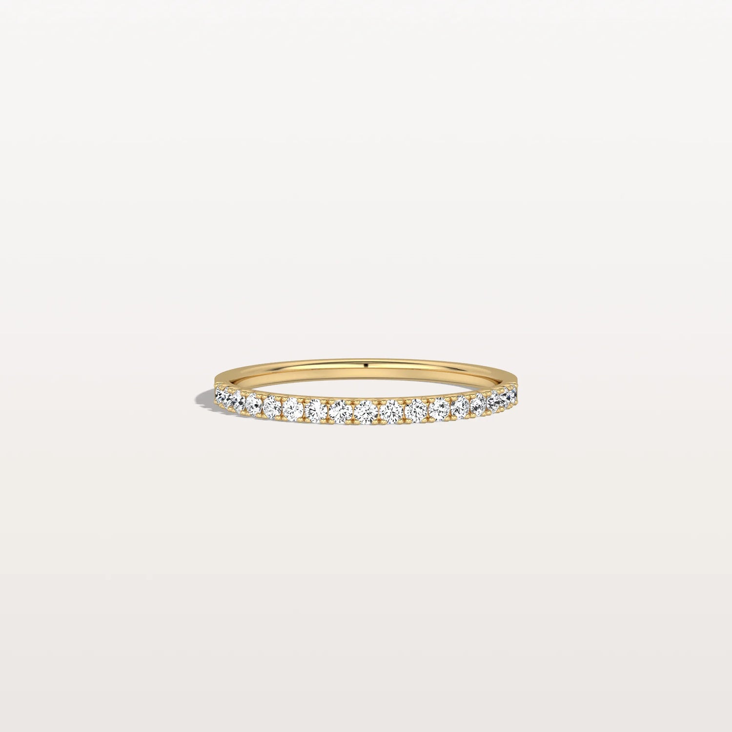 Lab Diamonds Stackable Pave Wedding Band - Rings