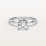 Aria丨1CT Round Lab Grown Diamond Ring In 14K Gold - Rings