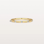 Lab Grown Diamond Dainty Stacking Ring with Lab Diamonds - Rings