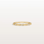 Lab Grown Diamond Stackable Ring in 14K Gold/Platinum - Viper Design - Rings