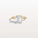 2CT Emerald Cut Lab Grown Diamond Engagement Ring - Rings