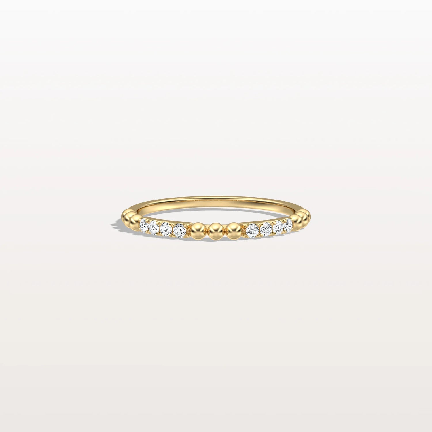 Milligram Pave Lab Grown Diamond Stackable Ring - Rings