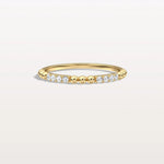 Milligram Pave Lab Grown Diamond Stackable Ring - Rings