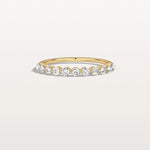 Half Eternity Lab Grown Diamond Ring - Round Cut Stackable Wedding Band - Rings