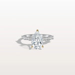 2CT Two - Tone Pave Pear Lab Grown Diamond Ring - Rings
