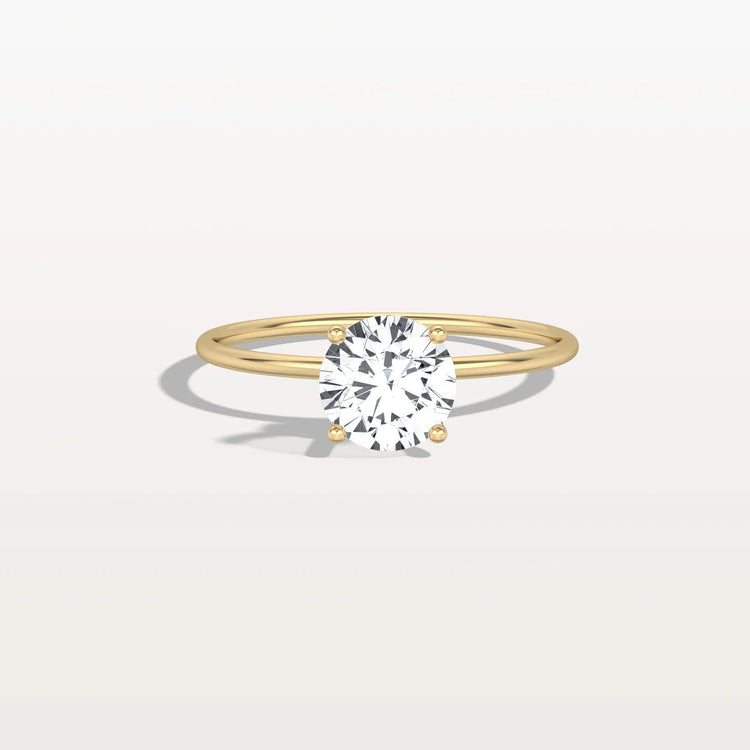1CT Round Lab Grown Diamond Double Hidden Halo Ring - Rings