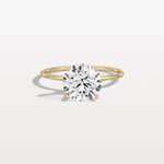 2CT Round Lab Grown Diamond Double Hidden Halo Ring - Rings