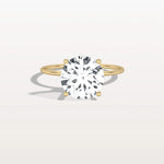 3CT Round Lab Grown Diamond Double Hidden Halo Ring - Rings