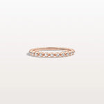 Half Eternity Lab Grown Diamond Ring In 14K Solid Gold/Platinum - Rings