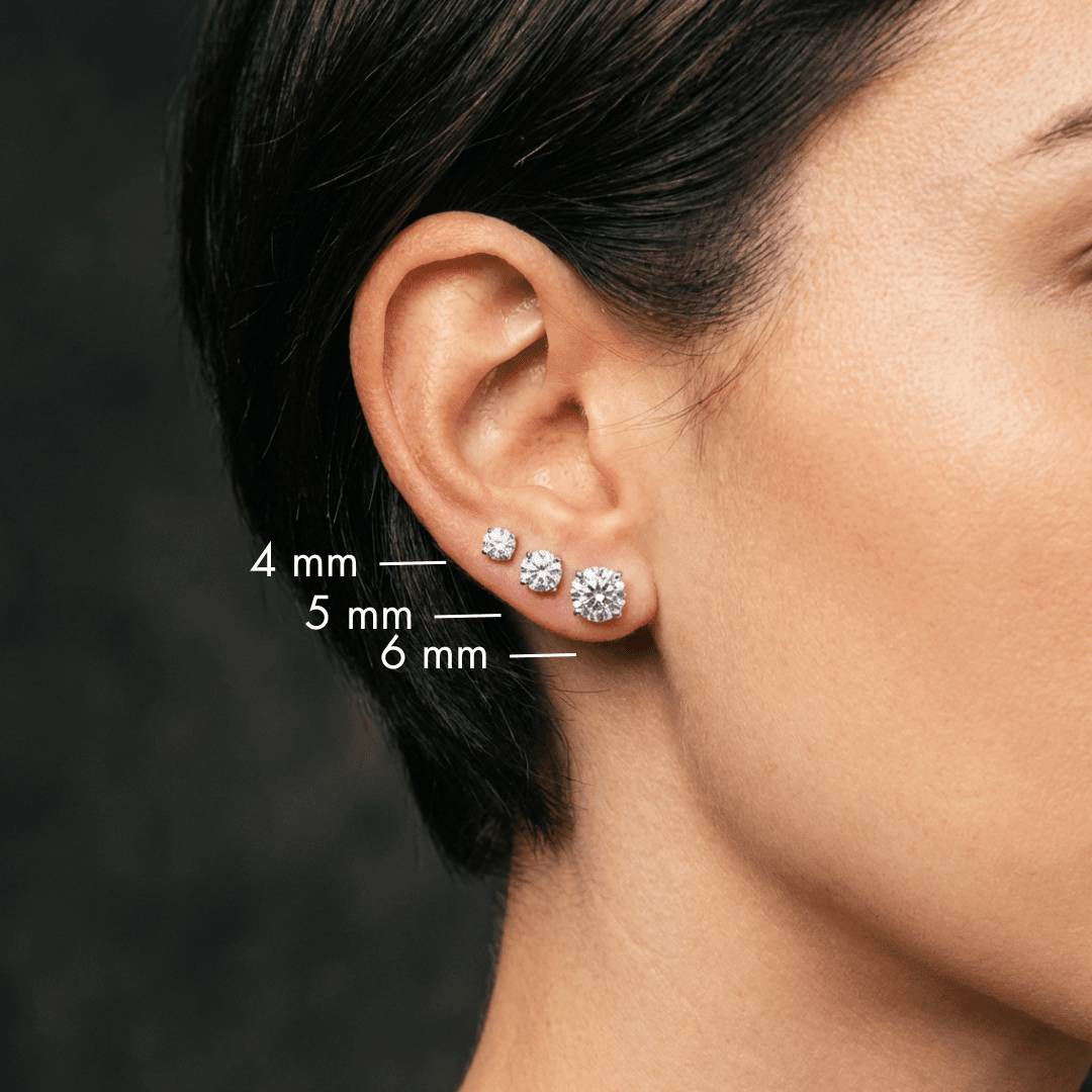 How Big Are 4mm, 5mm, 6mm Stud Earrings? (Real Size Comparison Guide) - Leonids
