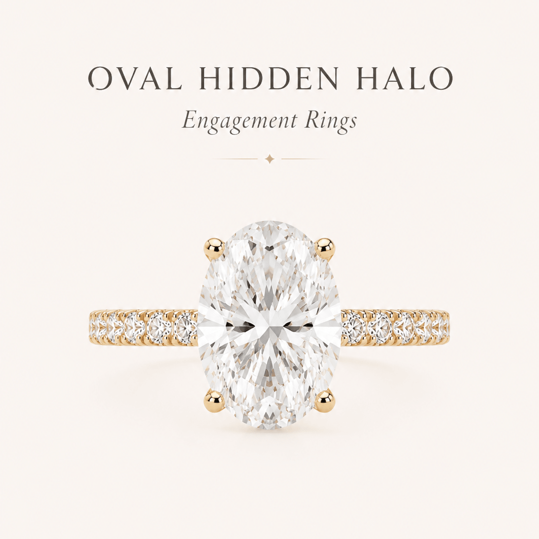 Oval Hidden Halo Engagement Rings: Why This Setting Works So Well - Leonids