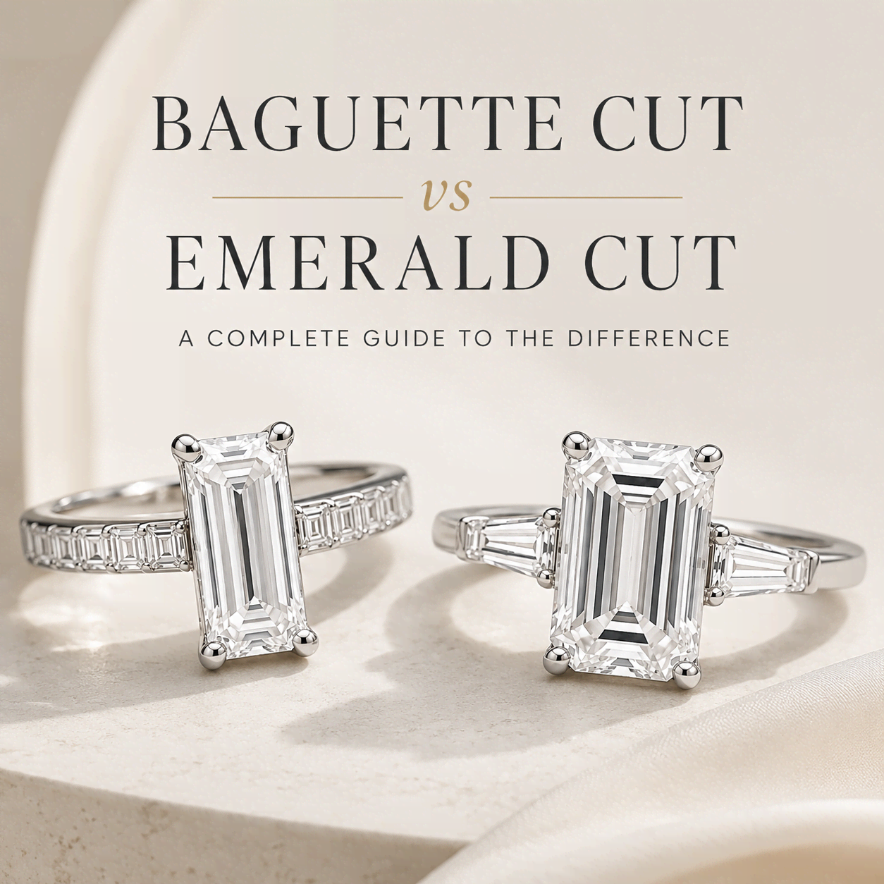Baguette vs Emerald Cut Diamonds: A Complete Comparison Guide