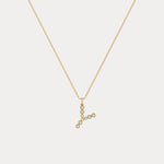 Sterling Silver Initial Letter Necklace – Bubble Pendant - Necklaces