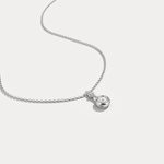 Sterling Silver Lab - Grown Diamond Bezel Pendant Necklace - Necklaces