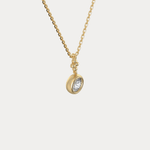 Sterling Silver Lab - Grown Diamond Bezel Pendant Necklace - Necklaces