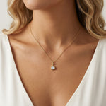 Sterling Silver Lab - Grown Diamond Bezel Pendant Necklace - Necklaces