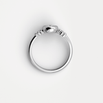 Sterling Silver Bezel Set Lab - Grown Diamond Ring - Rings