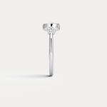 Sterling Silver Bezel Set Lab - Grown Diamond Ring - Rings