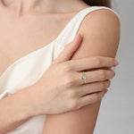 Sterling Silver Bezel Set Lab - Grown Diamond Ring - Rings