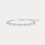 Bezel Set Lab - Grown Diamond Station Bracelet in Sterling Silver - Bracelets