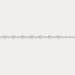 Bezel Set Lab - Grown Diamond Station Bracelet in Sterling Silver - Bracelets