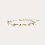Bezel Set Lab - Grown Diamond Station Bracelet in Sterling Silver - Bracelets