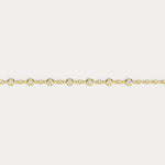 Bezel Set Lab - Grown Diamond Station Bracelet in Sterling Silver - Bracelets