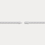 0.7 CTW Bezel - Set Lab - Grown Diamond Bar & Beaded Bracelet in 14K Gold/Platinum - Bracelets