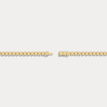 0.7 CTW Bezel - Set Lab - Grown Diamond Bar & Beaded Bracelet in 14K Gold/Platinum - Bracelets