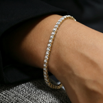 Brilliance Lab Created Diamond 1.00 CTW Tennis Bracelet in 925 Silver - Bracelets