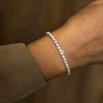 Brilliance Lab Created Diamond 1.00 CTW Tennis Bracelet in 925 Silver - Bracelets